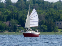 Sailing Paceship 23 with junk rig